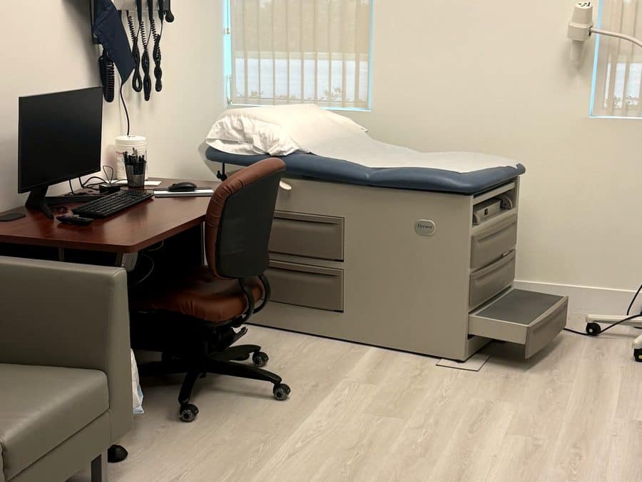 Exam room at Wave Concierge