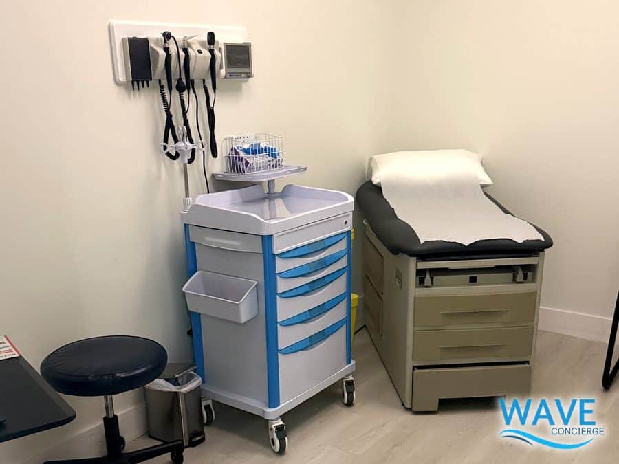 Exam room at Wave Concierge