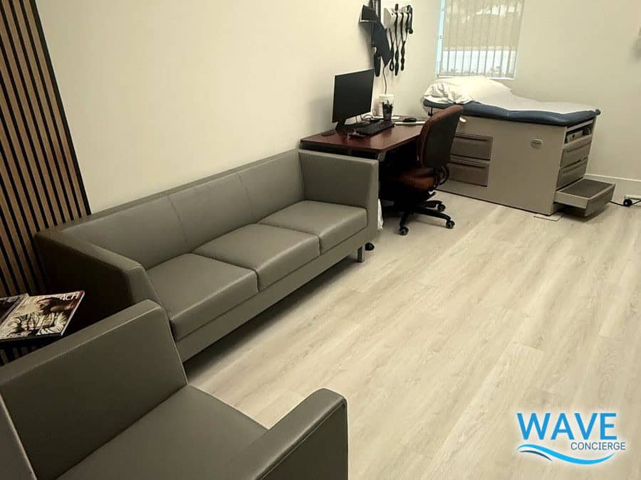 Private exam suite at Wave Concierge