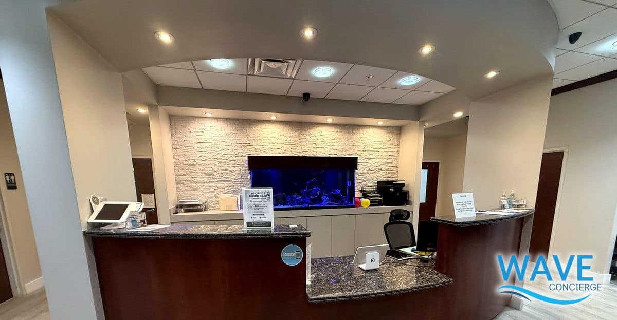 Front desk at Wave Concierge in Boynton Beach