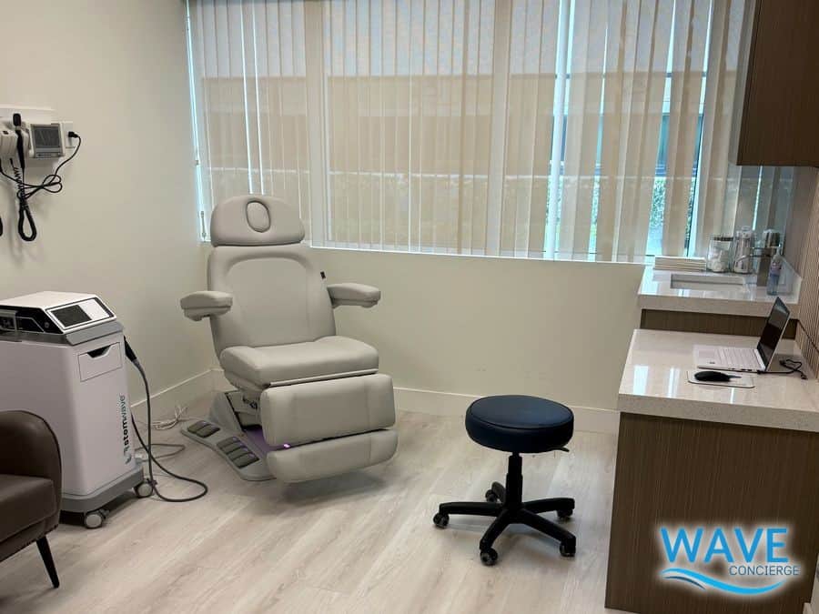 Exam room at Wave Concierge in Boynton Beach